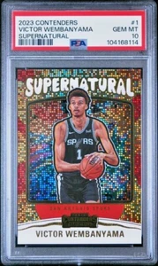 PSA 10 Victor Wembanyama RC 2023-24 Panini Contenders Supernatural #1 - Foto 1 di 3