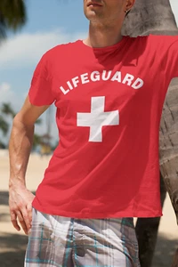 LIFEGUARD - RESCUE T-SHIRT - jede Farbe/Herren & Damen Größen/Druck auf jeder Seite - Bild 1 von 18