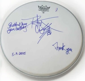 Tambor autografiado por Peter Criss firmado por KISS con letras de Beth escritas a mano raro - Imagen 1 de 5