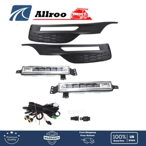 For 16-17 Honda Accord Clear Lens Led Front Bumper Fog Light Lamp W/bezel+switch - Picture 1 of 6