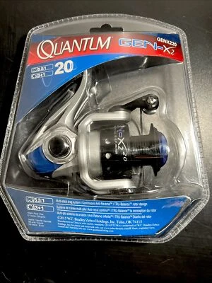 Quantum Gen-X2 Spinning Fishing Reel (5.3:1) Size 20