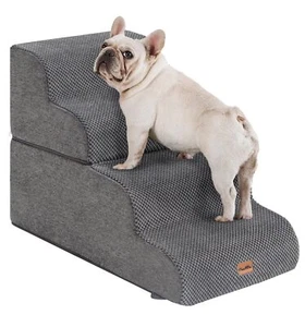 Made4Pets Dog Stairs Ramp for Bed, 4-Step Dog Steps for High Bed Couch Sofa C... - Picture 1 of 8