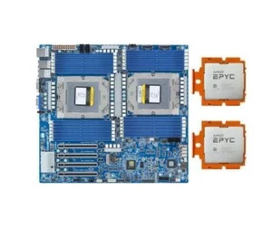 Gigabyte MZ73-LM0 + 2x AMD EPYC Genoa 9684X + 24x 64GB 1.5TB RAM + 4U SP5 Cooler - Picture 1 of 5