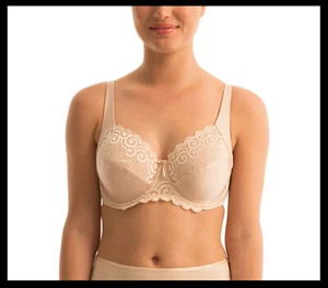 NWT TRIUMPH Beige Nude Pure Luxury Support Underwire Bra Size 18E - Picture 1 of 6