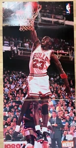 Vintage 1989 MICHAEL JORDAN Wheaties Poster Set - All 3 Posters - Tack Holes - Picture 1 of 2