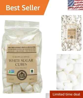 Cubos de azúcar blanco de corte áspero sin OGM, 12 OZ - edulcorante de Mauricio Foto 1 de 4