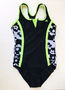 Women One-piece Swimsuit No Padding ZEROXPOSUR Size US 14 Black New C-96 - Picture 1 of 5