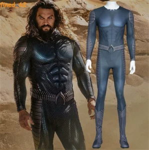 Aquaman and the Lost Kingdom Arthur Curry Jumpsuit Shoes Outfit Cosplay Costume  - Picture 1 of 16
