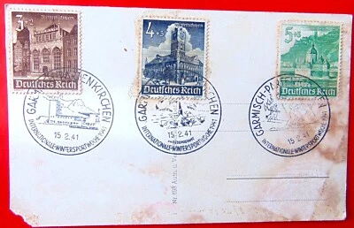 SELLOS Y POSTALES DEUTSCHCHES RECH 1941 WINTECHILFSWERK Foto 1 de 2