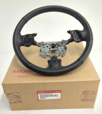 New OEM genuine Honda Black Leather Steering Wheel 2003-2007 Accord Coupe in box - Image 1 of 4