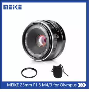 meike 25mm F1.8 Manual Focus Prime Lens for Olympus Panasonic Micro MFT M4/3 - Picture 1 of 8