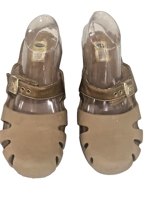Dr Scholls Womens Size 11 Tan  Dance Go Play Feel Crazy Good Mules Clogs Sandals - Image 1 of 4