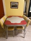 Vintage 50's Kitchen Table with Four Chairs