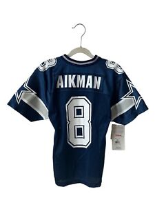 vintage troy aikman dallas cowboys jersey youth size XS NOS NWT 90s made in USA