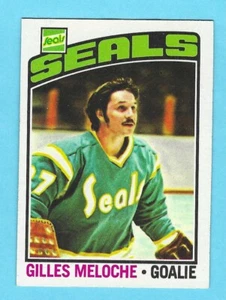 1976-77 Topps 36 Gilles Meloche California Golden Seals! NM-MT! *SET BREAK* - Picture 1 of 2