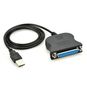USB 2.0 To 25 Pin Parallel Port Printer Cable IEEE 1284 USB To Parallel Adapter - Picture 1 of 3