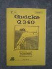 Original Vintage Quicke Q 340 Loader attachment Manual English etc. lot of pages