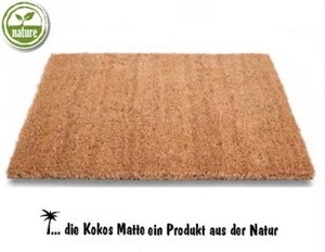 Kokosmatte Premium Natur Wunschmaß und Zuschnitt 17, 20, 24 und 30 mm Höhe ⭐⭐⭐⭐⭐