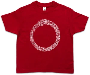NORSE MIDGARD SNAKE I Kids Boys T-Shirt Walhall Walhalla Ravens Thor Loki Rune - Picture 1 of 1