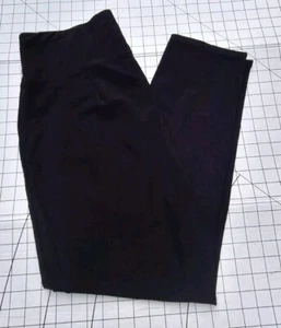 Eileen Fishers Black Sz L Washable Stretch Crepe Full Length Pull On - Picture 1 of 7