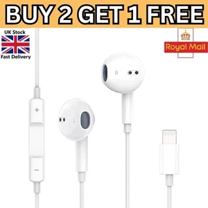 Auricolari cablati cuffie Bluetooth per iPhone 14 13 Pro Max 12 11 Pro 7 8+ XR - Foto 1 di 13