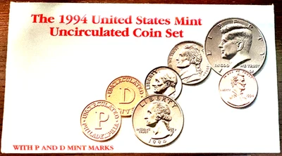 1994 Uncirculated Coin Set U.S Mint Original Government Packaging OGP - Image 1 of 3