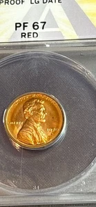 1970-S Large Date Lincoln Memorial Cent Penny - Proof PF67 - Bild 1 von 2