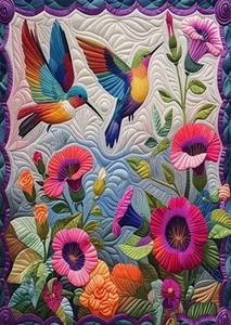 KOLIBRI & BLUMEN DESIGN - gemütliche Plüschdecke - 105x155cm NEU - Bild 1 von 7