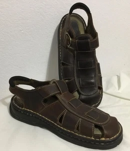 Earth Shoes Bjork II Leder geschlossene Zehe Schaumstoff Fußbett Riemen Sandalen Herren 10 - Bild 1 von 8