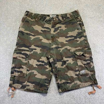 Pantalones Cortos de Carga PRO CLUB Para Hombres Camuflados Talla 36 Algodón Utilitario Verde Ejército Marrón Patín Foto 1 de 4