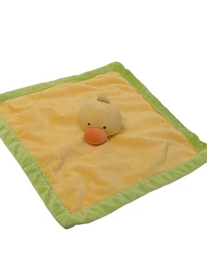Tiddliwinks Duck Lovey Security Blanket Yellow Plush Velour Pond Collection Fun - Image 1 of 4