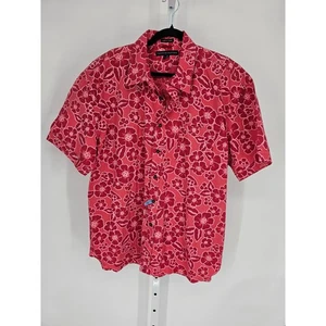 Tommy Hilfiger Herren Hemd rot pigmentgefärbt Kurzarm Button-Down Größe XXL - Bild 1 von 4