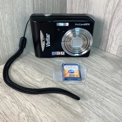 Vivitar ViviCam 8370 3 LCD HD Digital Camera Tested Working 4 Gb Memory Card - Image 1 of 4