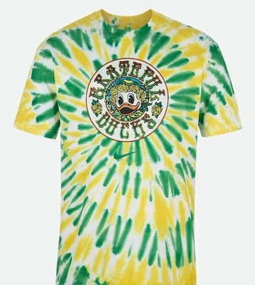 Nike x Grateful Dead • Oregon Ducks & Roses • Short Sleeve Tie Dye • Size Large - Image 1 of 2