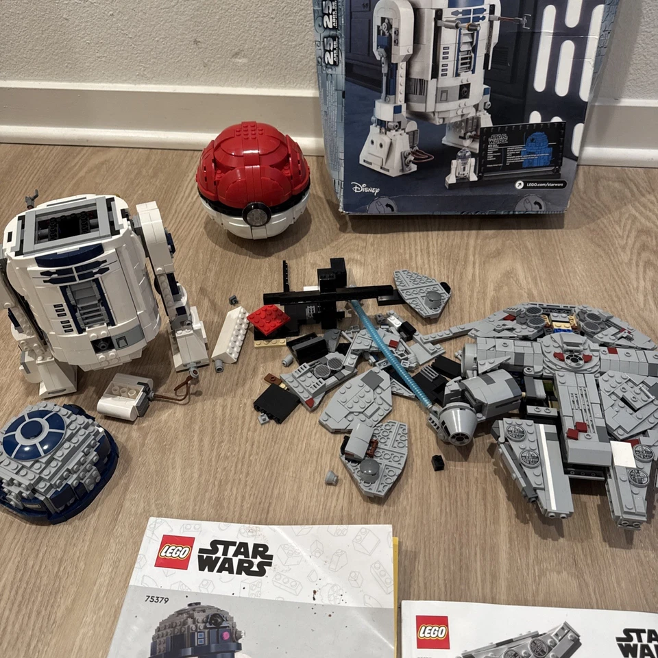 LEGO Star Wars R2-D2, Millennium Falcon, Pokémon, Used - Image 1 of 4