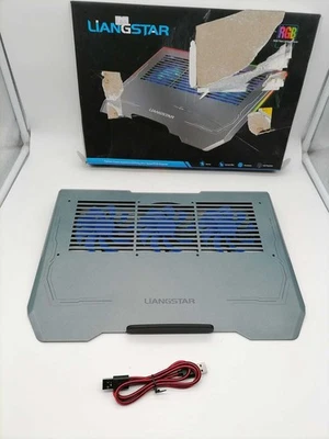 Liangstar BM11 Laptop Kühler – 3 Lüfter, RGB Beleuchtung, USB, Höhenverstellbar - Bild 1 von 4