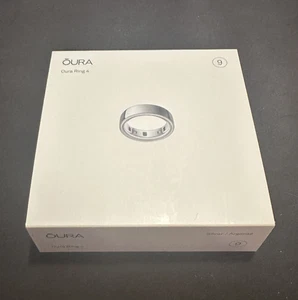 Oura Ring 4 - Smart Ring - Silver - Size 9 - Picture 1 of 6