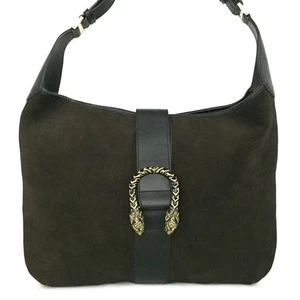 Gucci Borsa a tracolla Dionysus testa di tigre in pelle nabuk marrone/4BE0643 - Foto 1 di 13