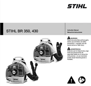 STIHL BR 350, 430 Instruction Manual - Picture 1 of 1