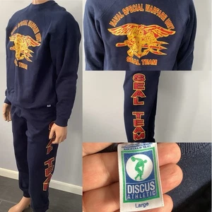 Vintage 1990’s Naval Spec. Warfare Unit Seal Team Sweatsuit Size L - Picture 1 of 15