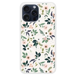 Coque en silicone renforcé imprimée compatible Apple iPhone 15 Pro Max Flowers - Photo 1 sur 6