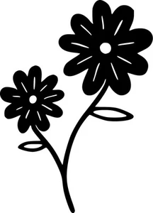Daisy Flowers Vinyl Sticker Decal - Choose Size & Color - Picture 1 of 2