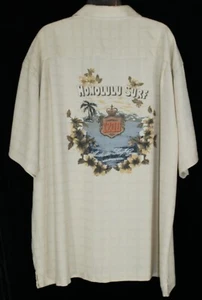 Camisa de Surf Izod Para Hombres 2XLT Genial Rayón Bebé Amarillo SS Abotonada con Bolsillo Honolulu - Imagen 1 de 6