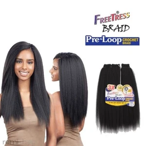 Freetress Pre-Loop Crochet Yaky 16" - Synthetic Braiding (New Colours available - Picture 1 of 1