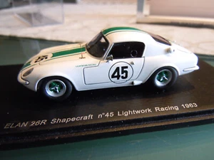 Lotus Elan 26R Chapecraft #45, Lightwork Racing 1963, Spark 1:43 in confezione originale - Foto 1 di 7