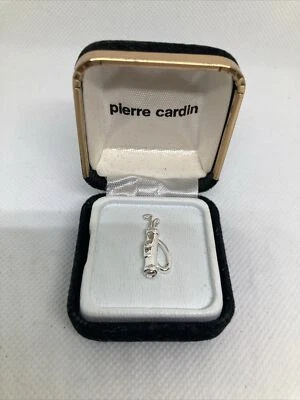 New Boxed Pierre Cardin Silvertone Gold Bag Tie Pin - Image 1 of 4