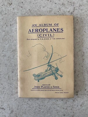 Cigarette Cards “An Album Of Aeroplanes (Civil)” 1935 By John Player & Sons - Image 1 of 4
