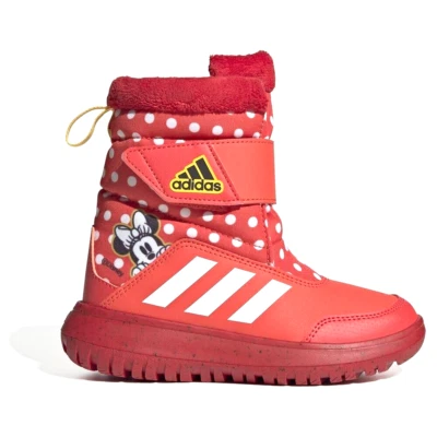 nuevas BOTAS ADIDAS WINTERPLAY MINNIE MOUSE niñas talla 1 o 2 rojas Disney zapatos de nieve Foto 1 de 4