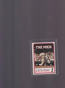 MICKEY MANTLE 1986 PROMO CARD FOR HIS JOVE PAPERBACK "THE MICK" - Picture 1 of 2