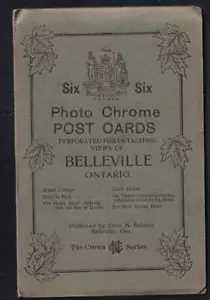 Canadá 6 postales cromadas foto Belleville Ontario vintage sin usar - Imagen 1 de 1